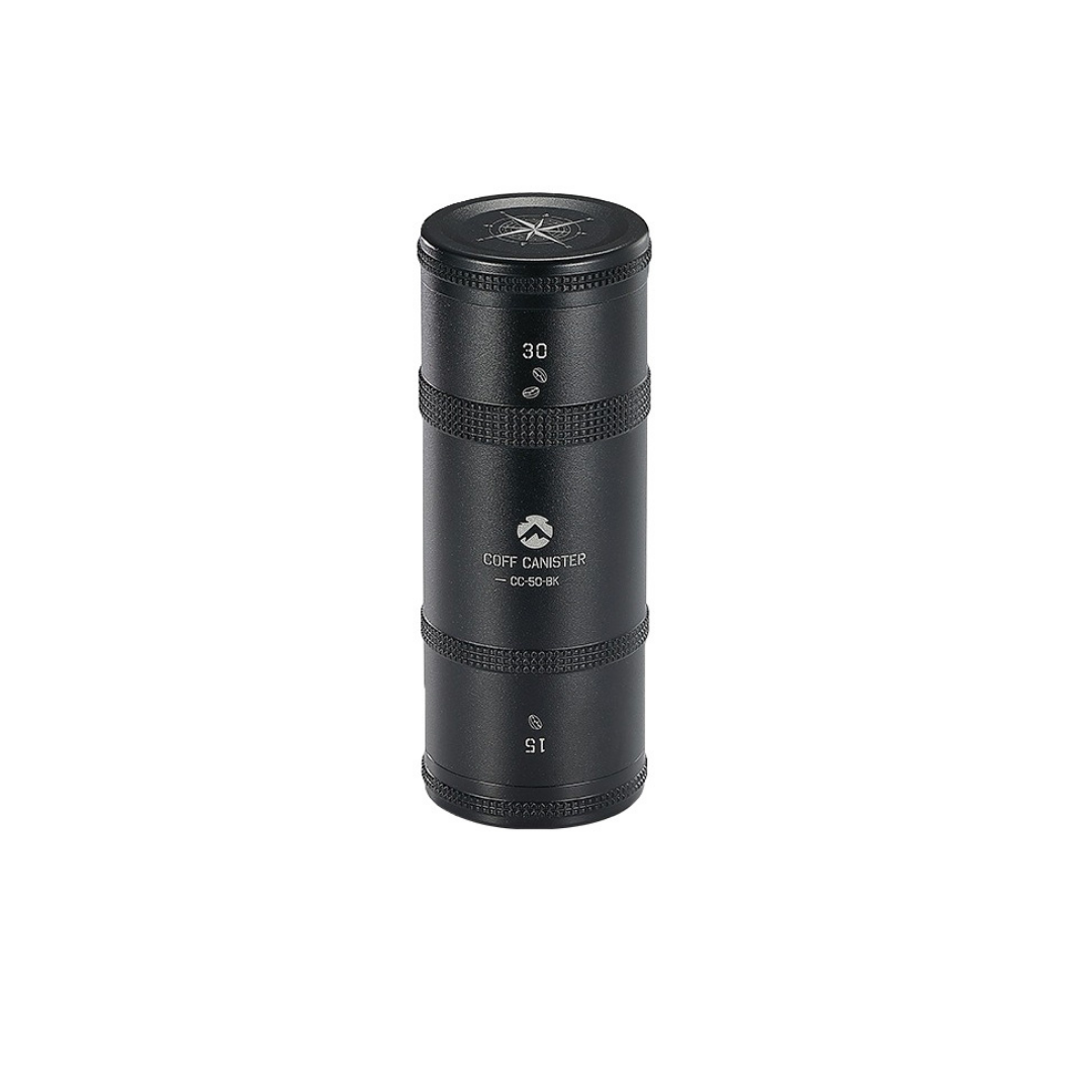 CAMPINGMOON CC-50-BK Small Coffee Canister 2-Stage CNC Cutting
