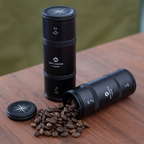CAMPINGMOON CC-50-BK Small Coffee Canister 2-Stage CNC Cutting