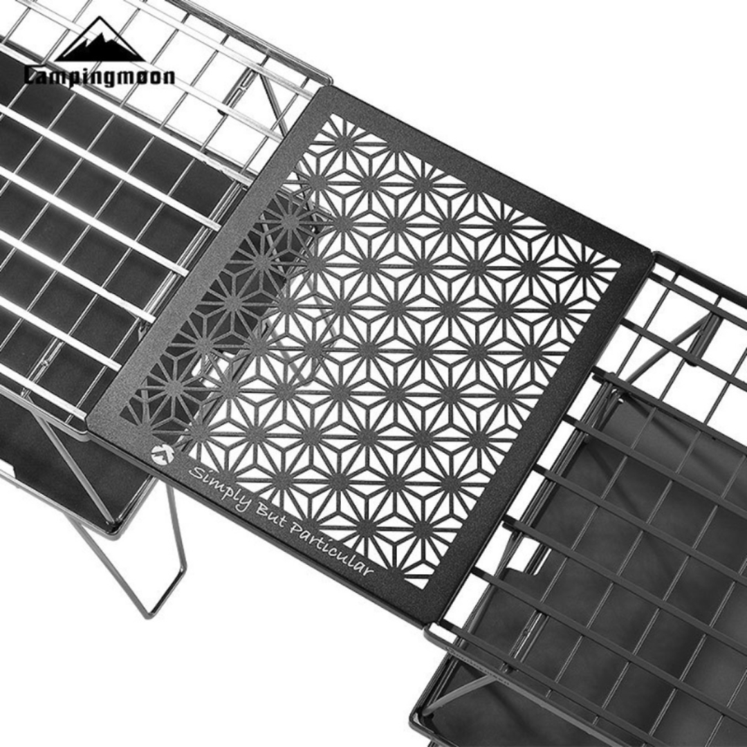 CAMPINGMOON T-2309C Half Top Plate Leaf Pattern Connecting Field Rack