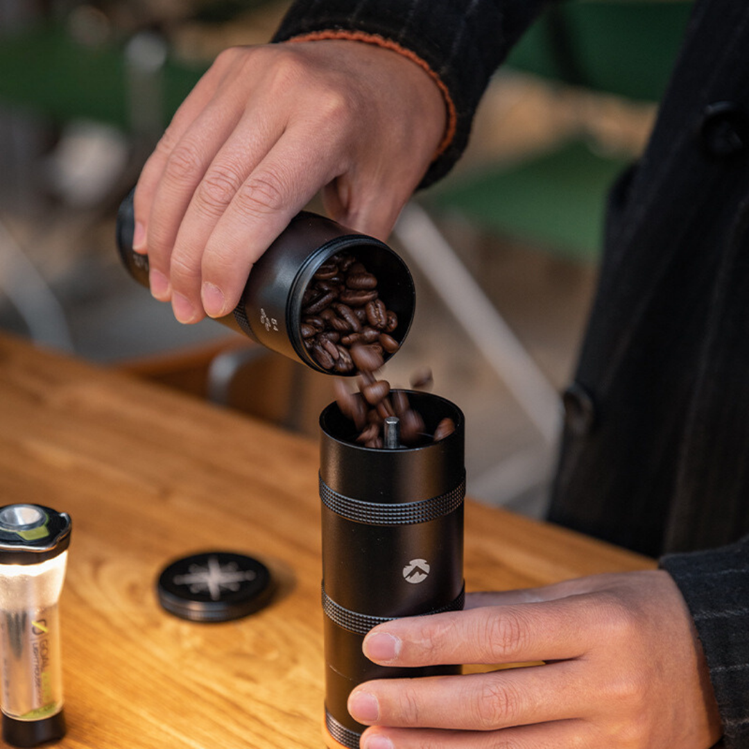 CAMPINGMOON CC-50-BK Small Coffee Canister 2-Stage CNC Cutting