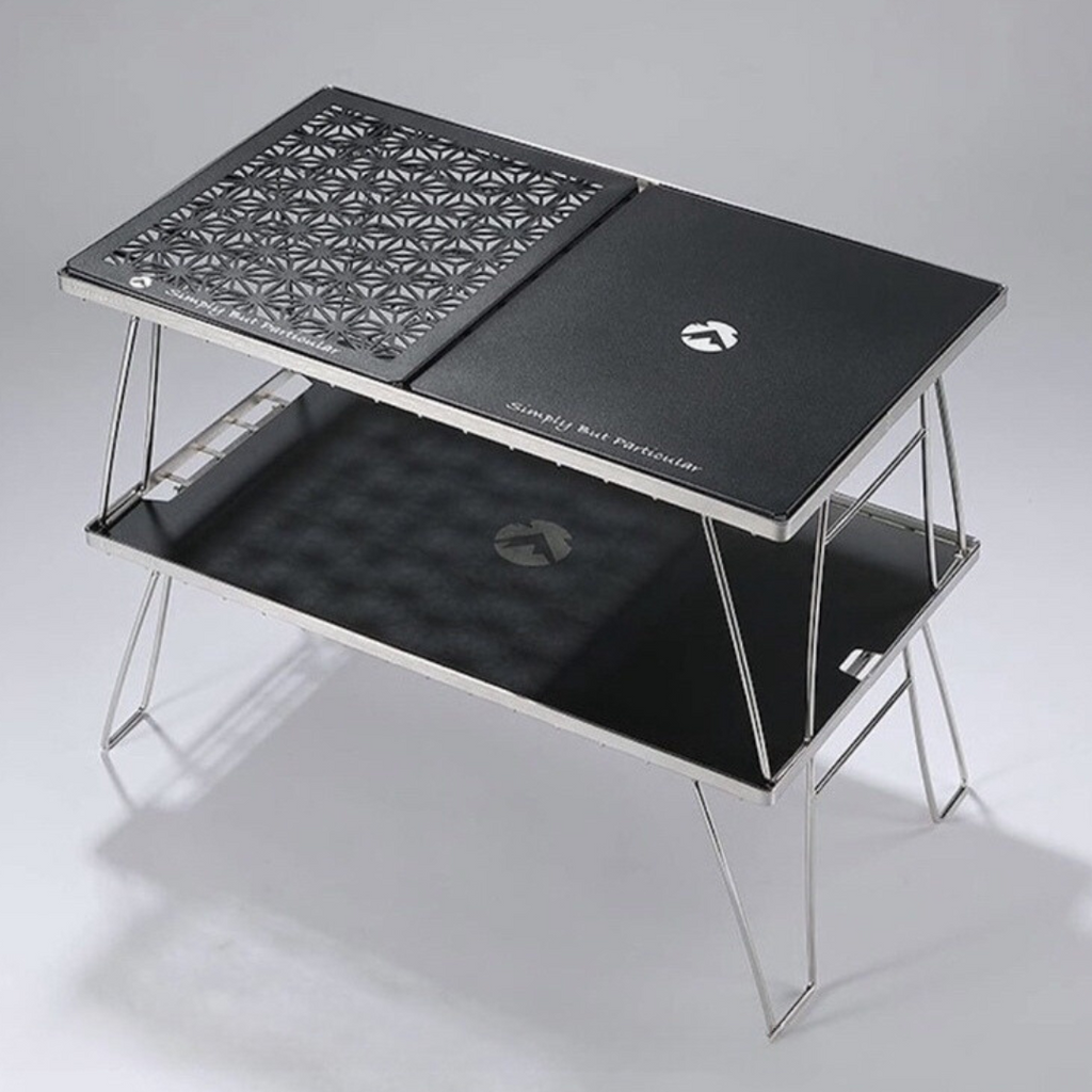 CAMPINGMOON T-2309C Half Top Plate Leaf Pattern Connecting Field Rack