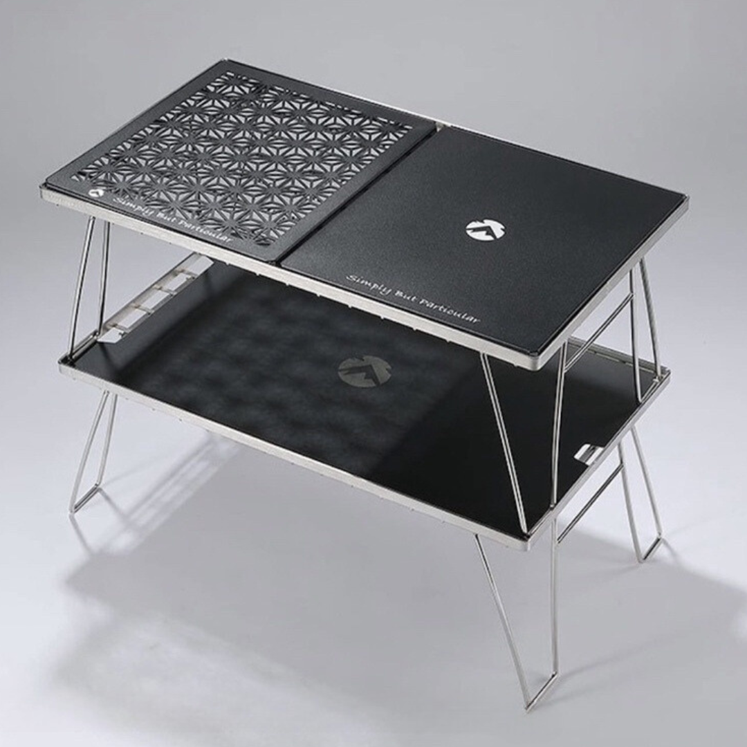 CAMPINGMOON T-2309C Half Top Plate Leaf Pattern Connecting Field Rack