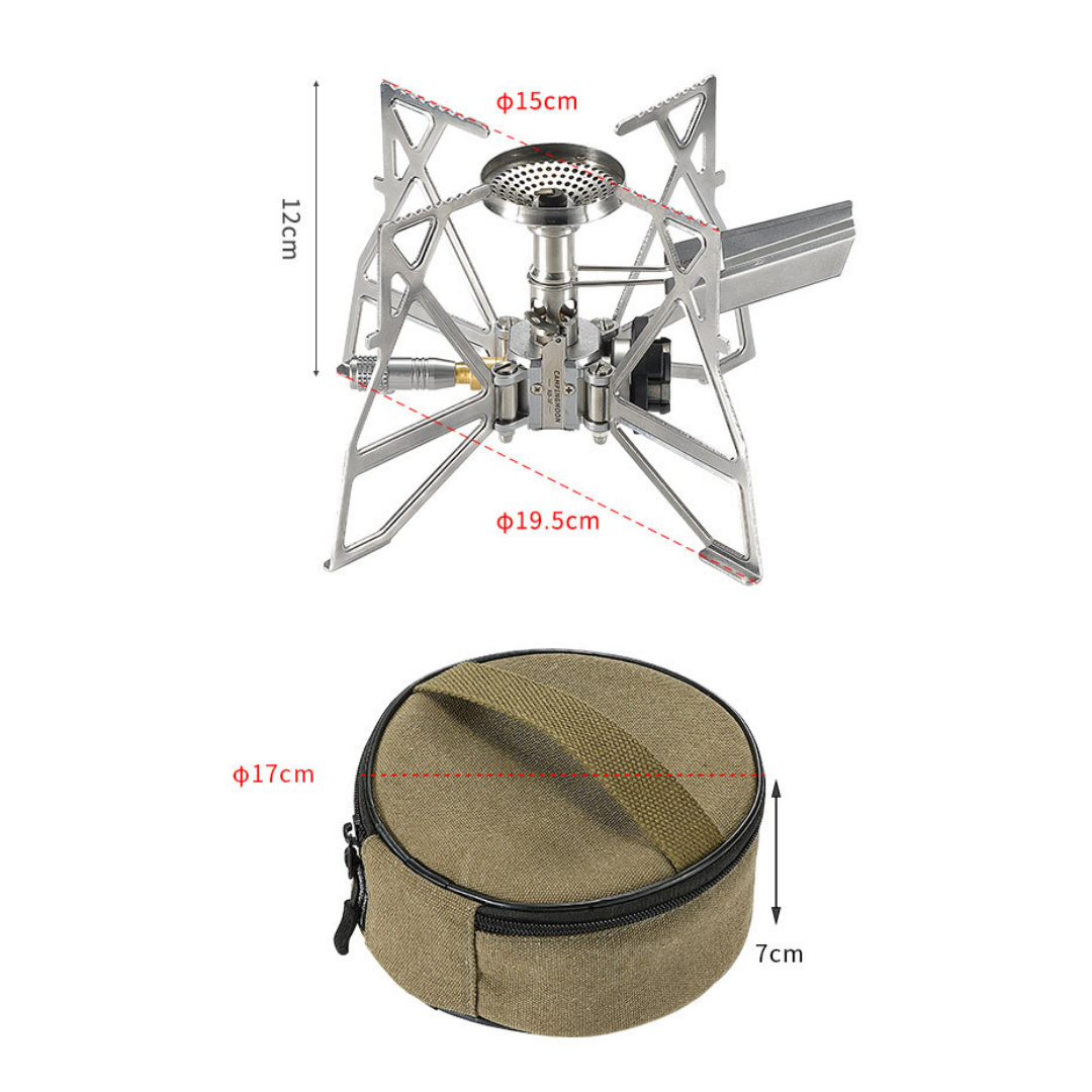 CAMPINGMOON XD-3F Mini Folding Butterfly Stove Ultralight Portable Burner