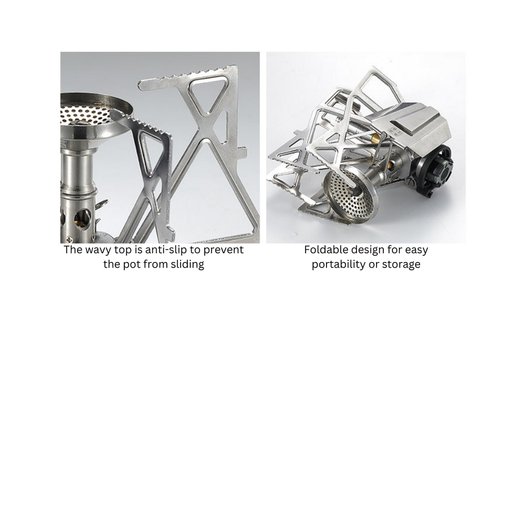 CAMPINGMOON XD-3F Mini Folding Butterfly Stove Ultralight Portable Burner