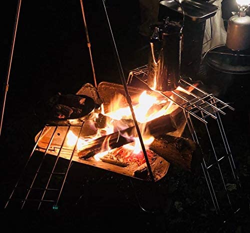 CAMPINGMOON MTG-A MTG-TSA MTG-TLA Bonfire Grill Stainless Steel A Series