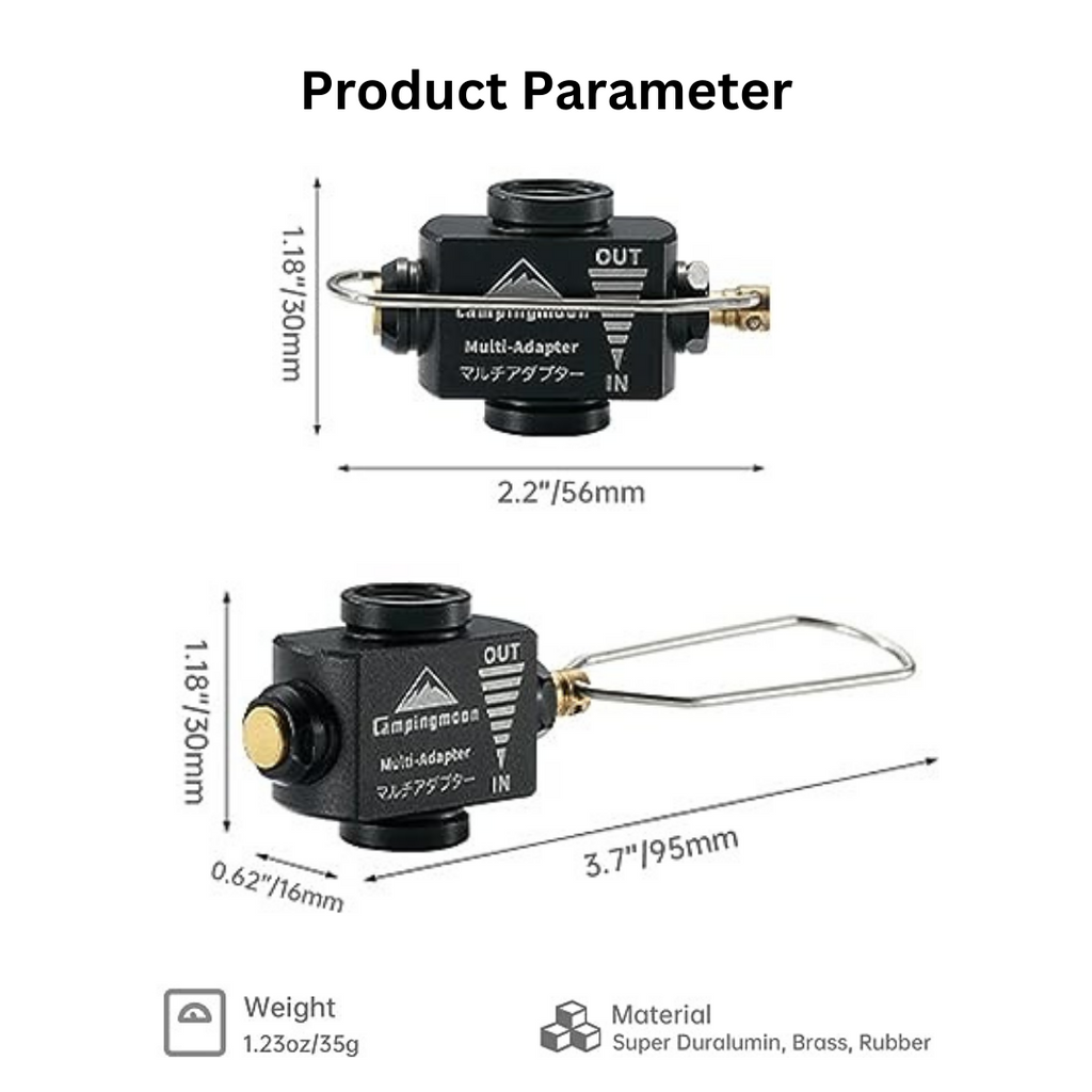 CAMPINGMOON BKZ 15 Gas Refill Adapter Stove Adapter