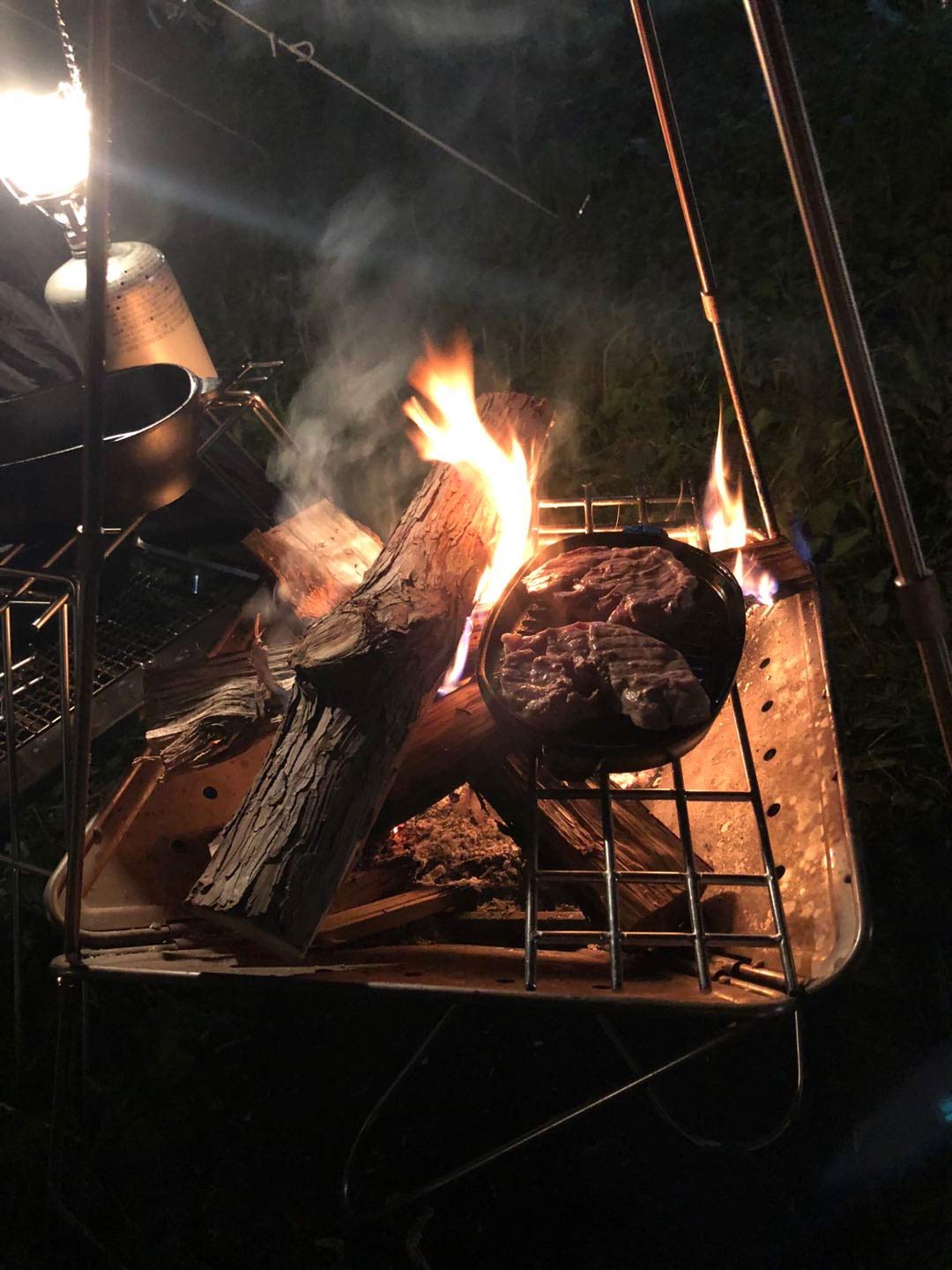 CAMPINGMOON MTG-A MTG-TSA MTG-TLA Bonfire Grill Stainless Steel A Series