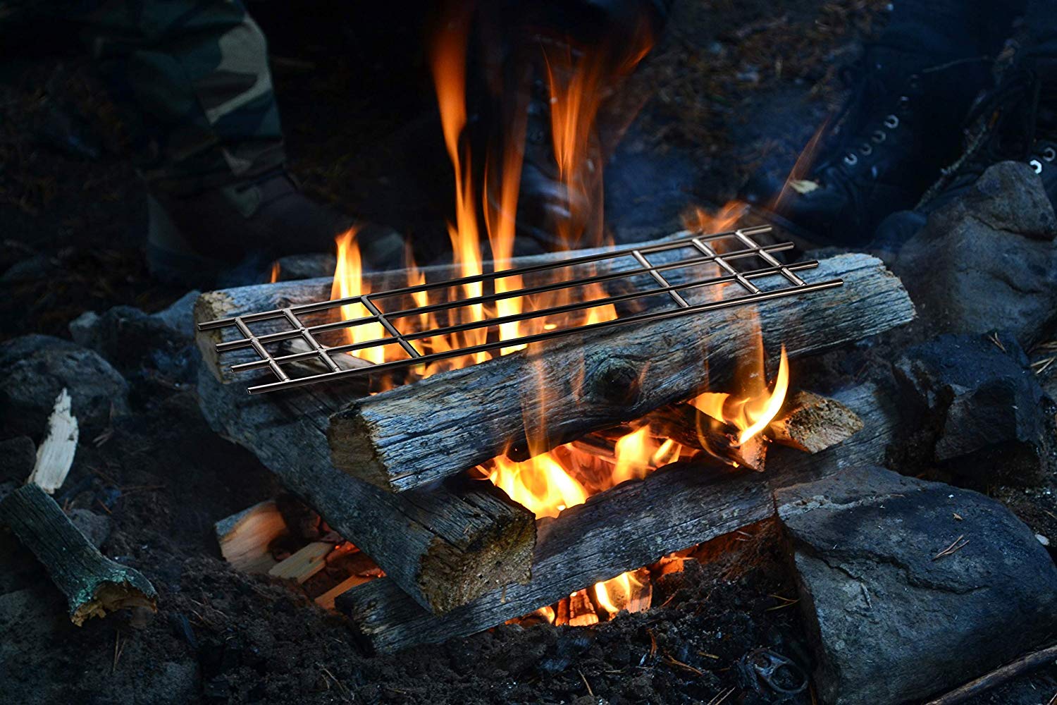CAMPINGMOON MTG-A MTG-TSA MTG-TLA Bonfire Grill Stainless Steel A Series