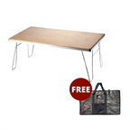 CAMPINGMOON T230A-TP Stainless Steel Field Rack with Bamboo Plate