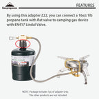 CAMPINGMOON Z22 Propane Canister Adapter