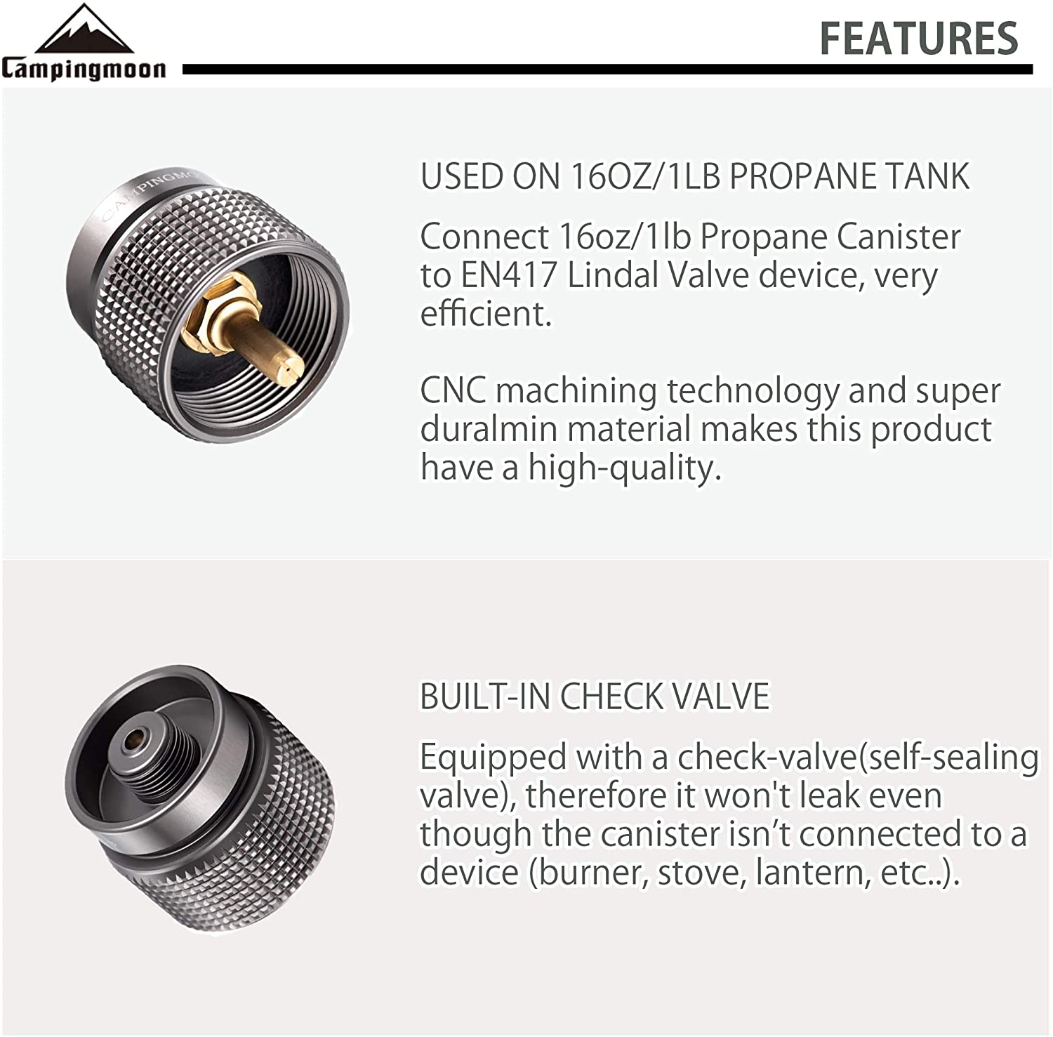 CAMPINGMOON Z22 Propane Canister Adapter