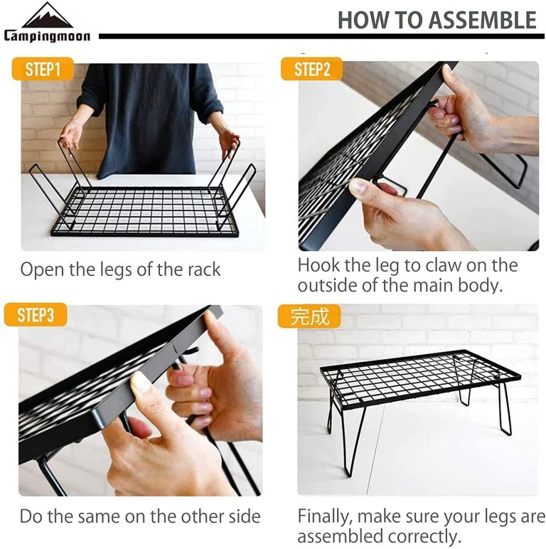 CAMPINGMOON T230A-2TP Stainless Steel Field Rack SET