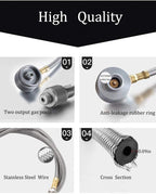 CAMPINGMOON Z28 Two Outlet Adapter Hose Connector Propane