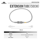 CAMPINGMOON Z16 Gas Hose Extender Screw Type Gas Conversion Adapter