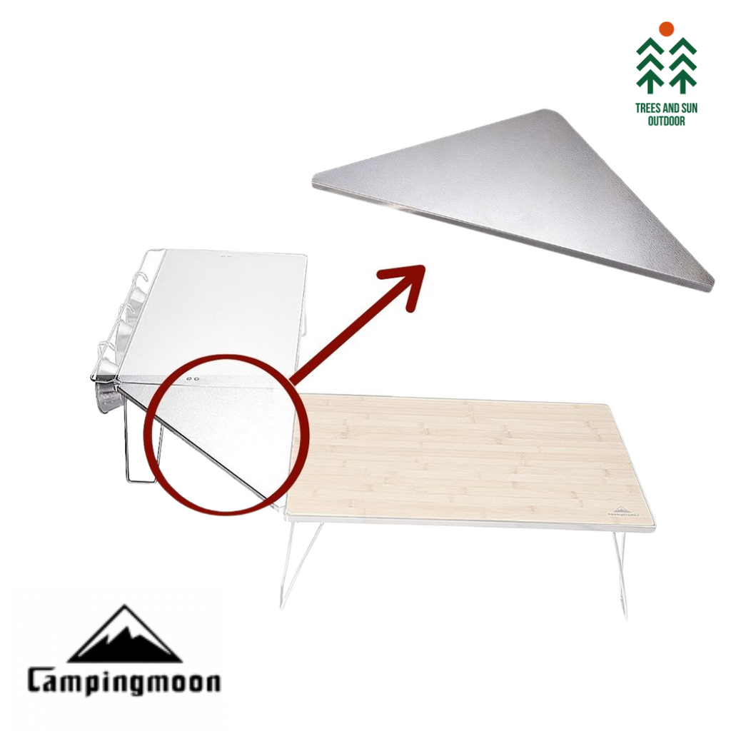 CAMPINGMOON T-2306 Stainless Steel Field Rack Corner Extension Embossed