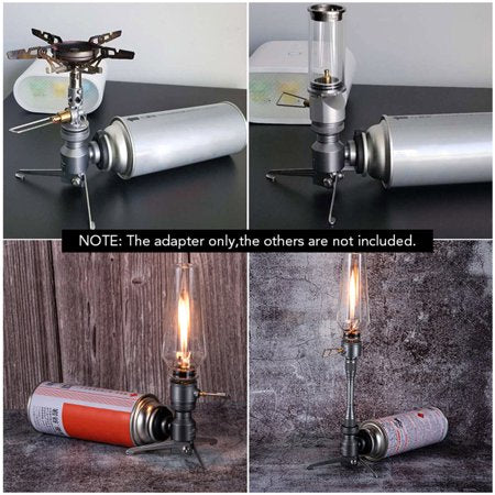 CAMPINGMOON Z23-CB Tripod Adapter Butane Gas Connector Screwtype Output