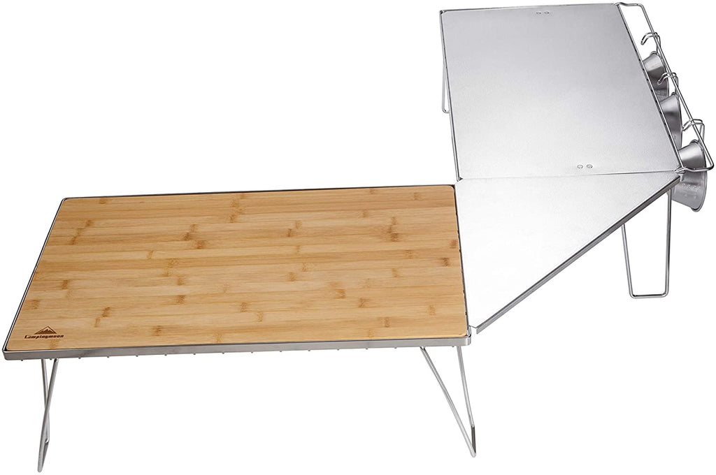 CAMPINGMOON T-2306 Stainless Steel Field Rack Corner Extension Embossed