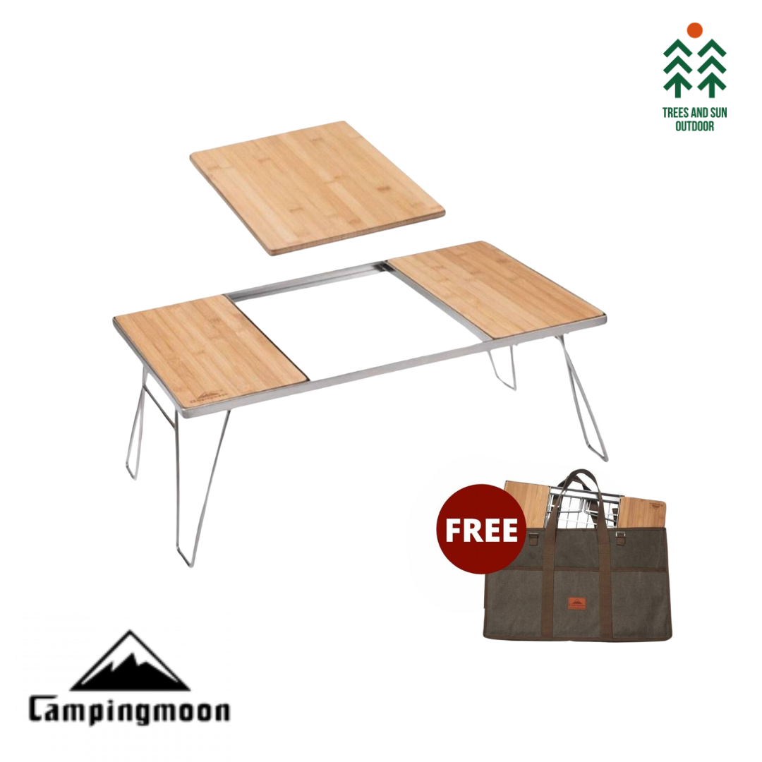 CAMPINGMOON CK-1 Steel Rack Table Stove With Removable Middle