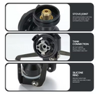 CAMPINGMOON Z23-CB Tripod Adapter Butane Gas Connector Screwtype Output