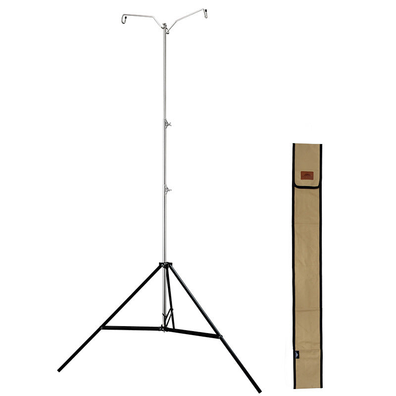 CAMPINGMOON D-243 Stainless Long Lantern Stand With Tripod