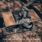 CAMPINGMOON CK-1 Steel Rack Table Stove With Removable Middle
