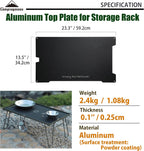 CAMPINGMOON T-2308 Aluminum Alloy Field Rack Steel Top Plate Table