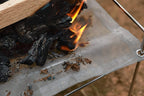 CAMPINGMOON SOLO 202 Small Mesh Fire Pit with Cooking Grate Bonfire