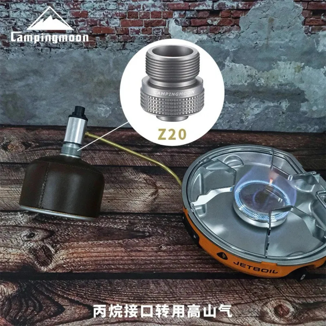 CAMPINGMOON Z20 Grill Propane Gas Stove Adapter Coleman Converter Adapter