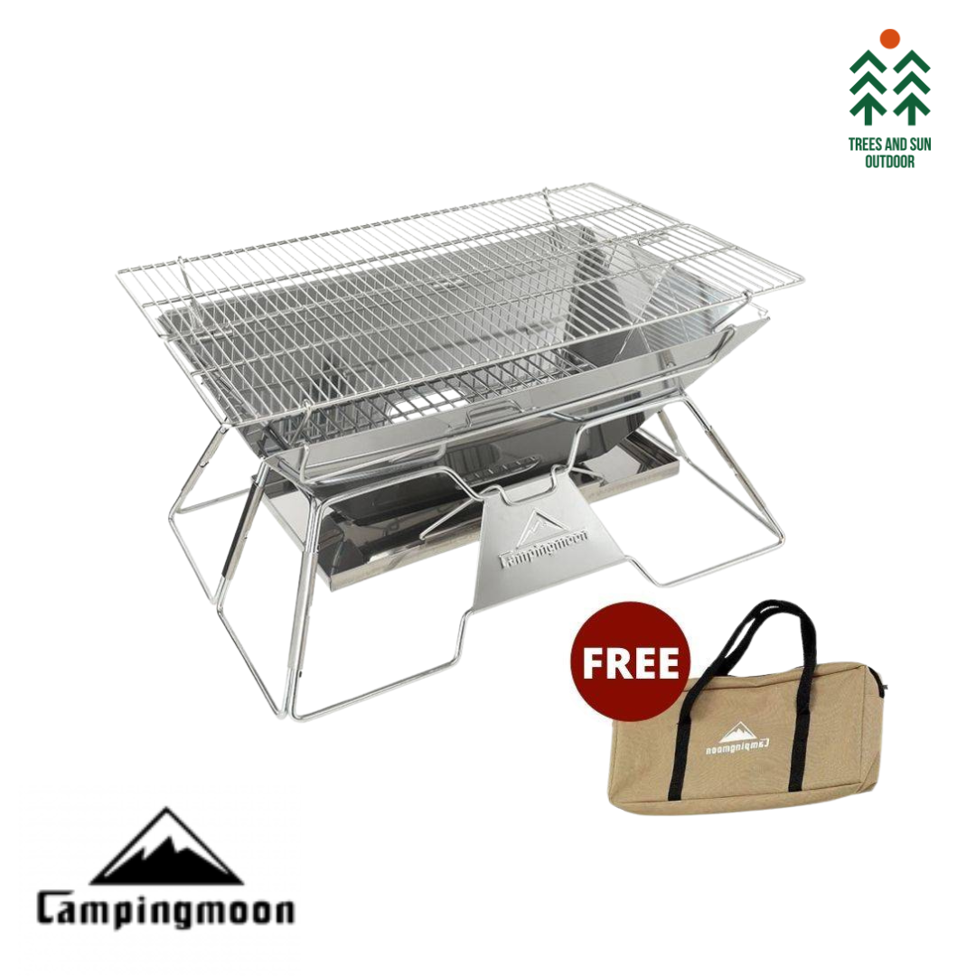 CAMPINGMOON MT-3 Portable Grill Barbecue Pit Stove BBQ Stove