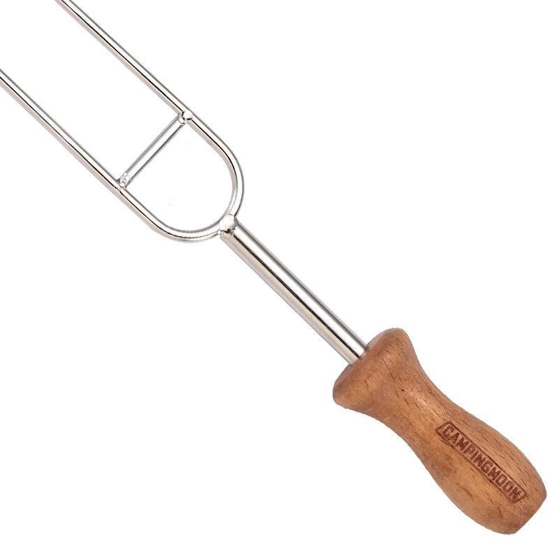 CAMPINGMOON MK-8 Steel Double Grill Roast Needle 8 Pcs BBQ