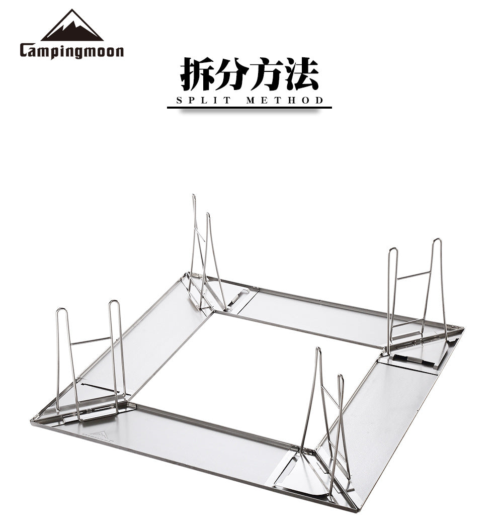 CAMPINGMOON T503 Folding Sit Around Table BBQ Bonfire