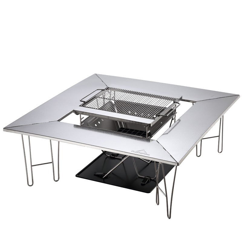 CAMPINGMOON T503 Folding Sit Around Table BBQ Bonfire