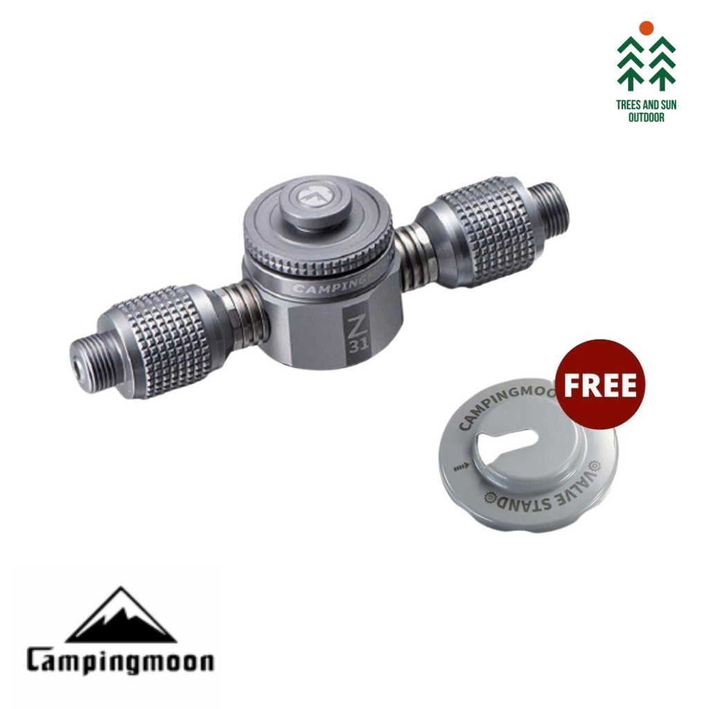 CAMPINGMOON Z31 Screw Type Gas Splitter Multi Gas Adapter T connecter