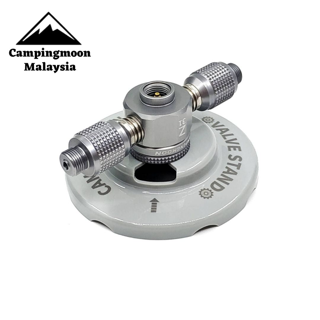 CAMPINGMOON Z31 Screw Type Gas Splitter Multi Gas Adapter T connecter