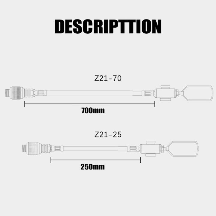 CAMPINGMOON Z21-70 (70cm) Valve Hose Line Multi-Gas Hose Line