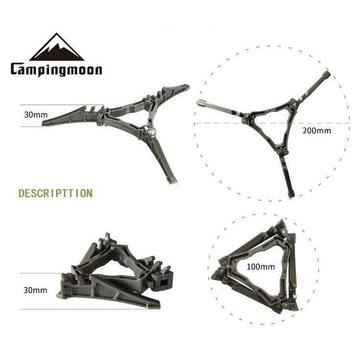 CAMPINGMOON Z41 Folding Universal Fuel Canister Stand Bracket