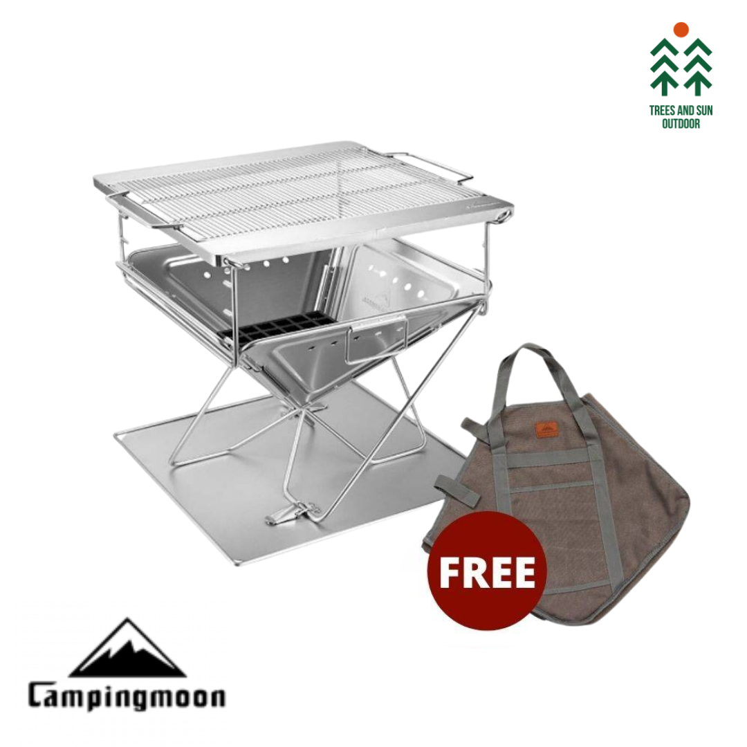 CAMPINGMOON MT-045 L-PRO Extra Large BBQ Portable Stove  Bonfire Stand