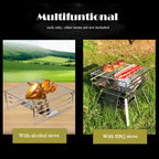 CAMPINGMOON W-020 Mini Grill Rack Folding Stove