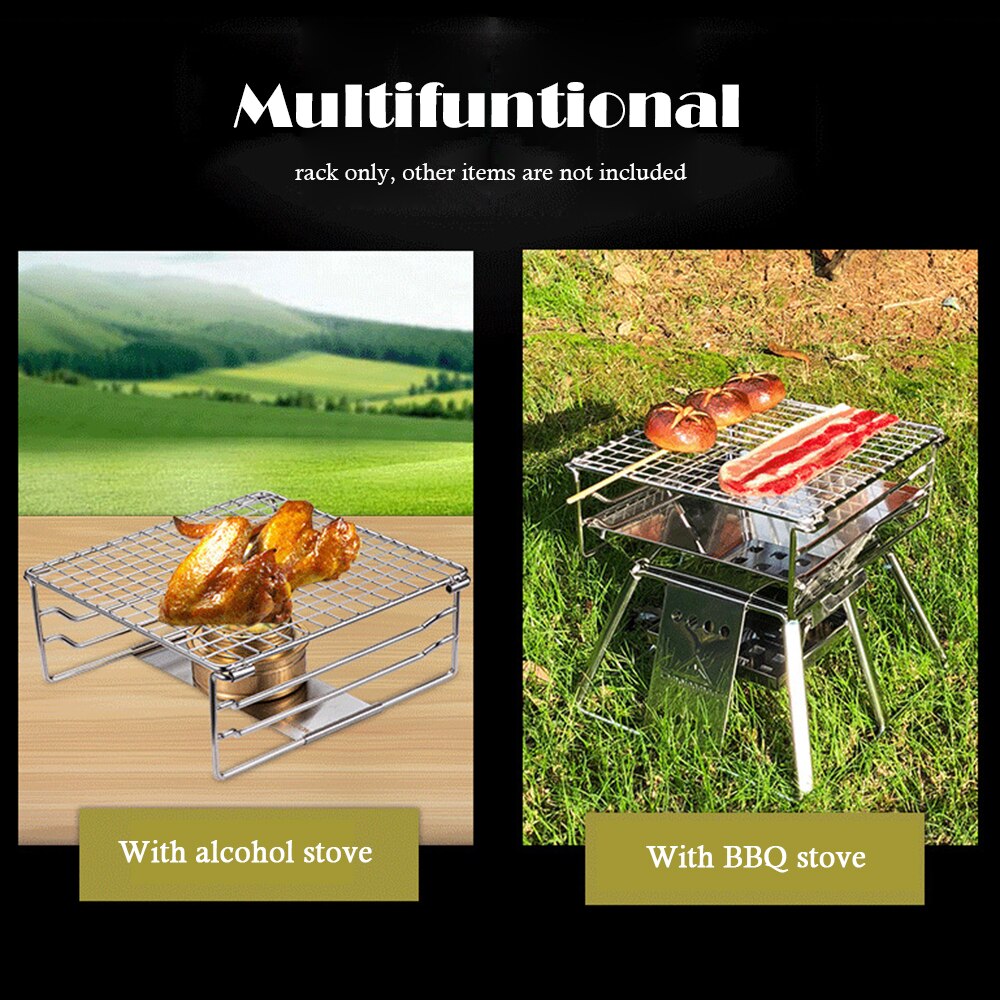CAMPINGMOON W-020 Mini Grill Rack Folding Stove