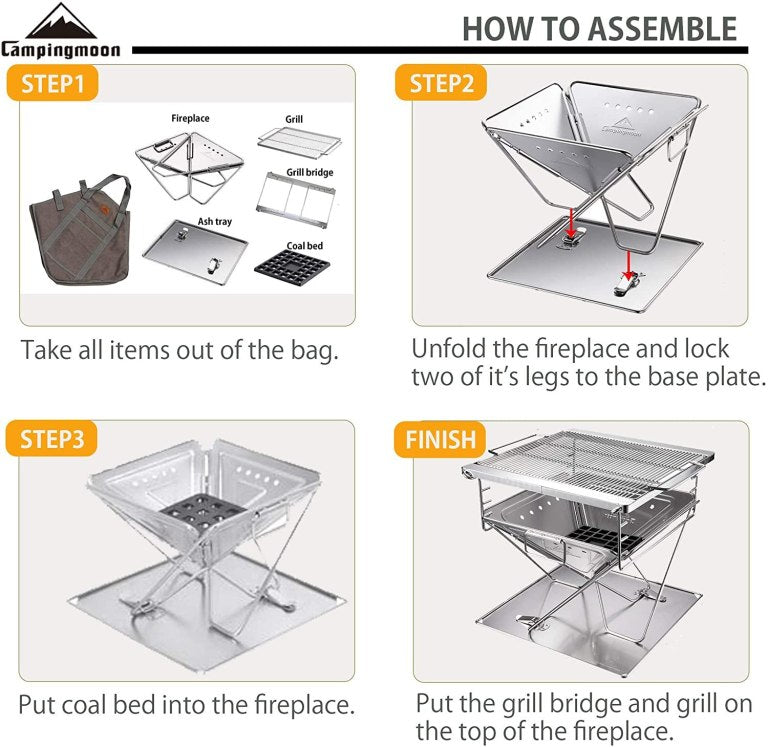 CAMPINGMOON MT-035 M-Pro BBQ Portable Stove