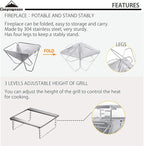 CAMPINGMOON MT-035 M-Pro BBQ Portable Stove