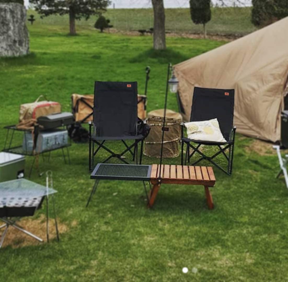 CAMPINGMOON F-1003C Small Foldable High Back Rest Armchair