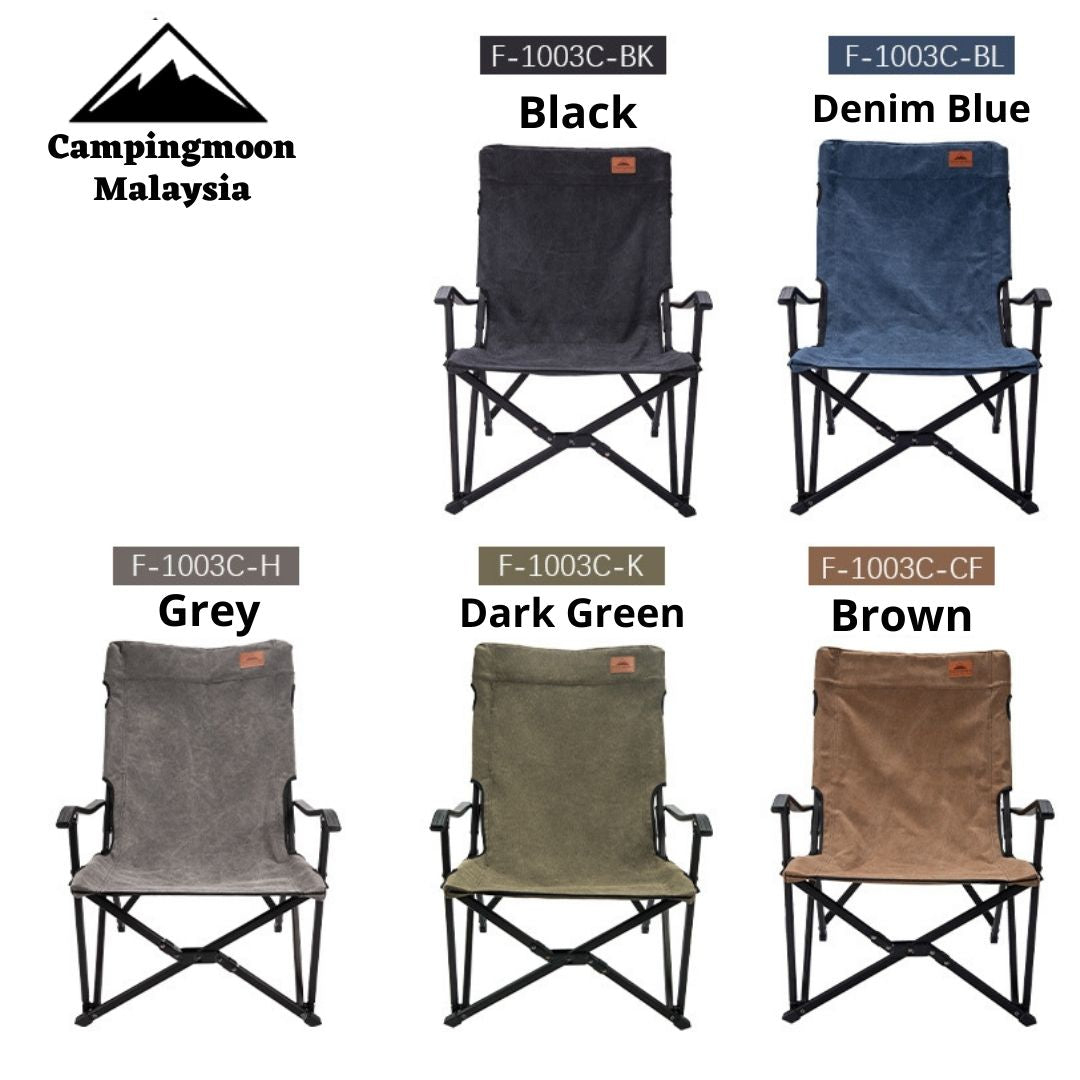 CAMPINGMOON F-1003C Small Foldable High Back Rest Armchair