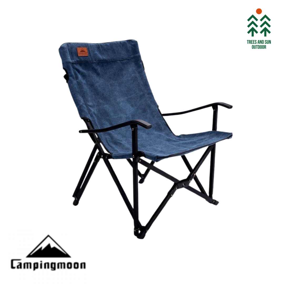 CAMPINGMOON F-1003C Small Foldable High Back Rest Armchair