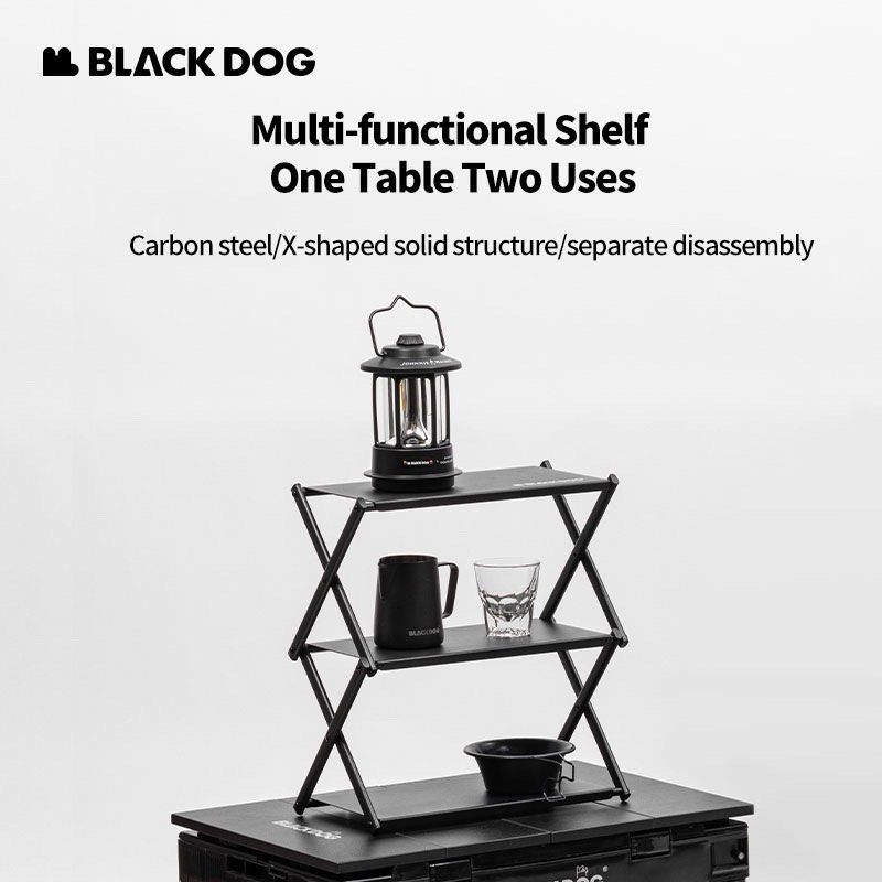 BLACKDOG 3 Tiers Desktop Folding Storage Rack
