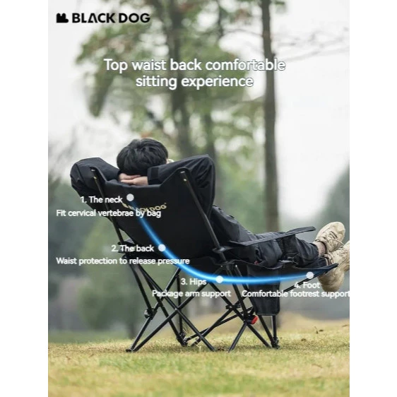 BLACKDOG Foldable Deck Chair