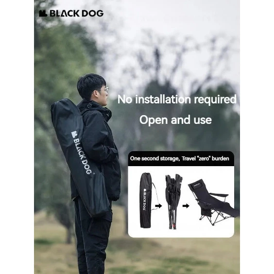 BLACKDOG Foldable Deck Chair