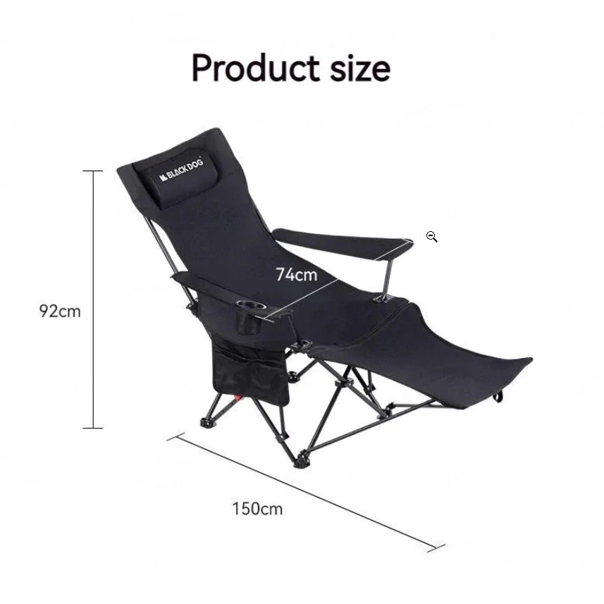 BLACKDOG Foldable Deck Chair