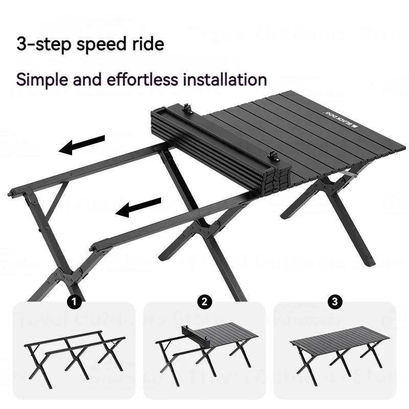 BLACKDOG Egg Roll Folding Table 150cm