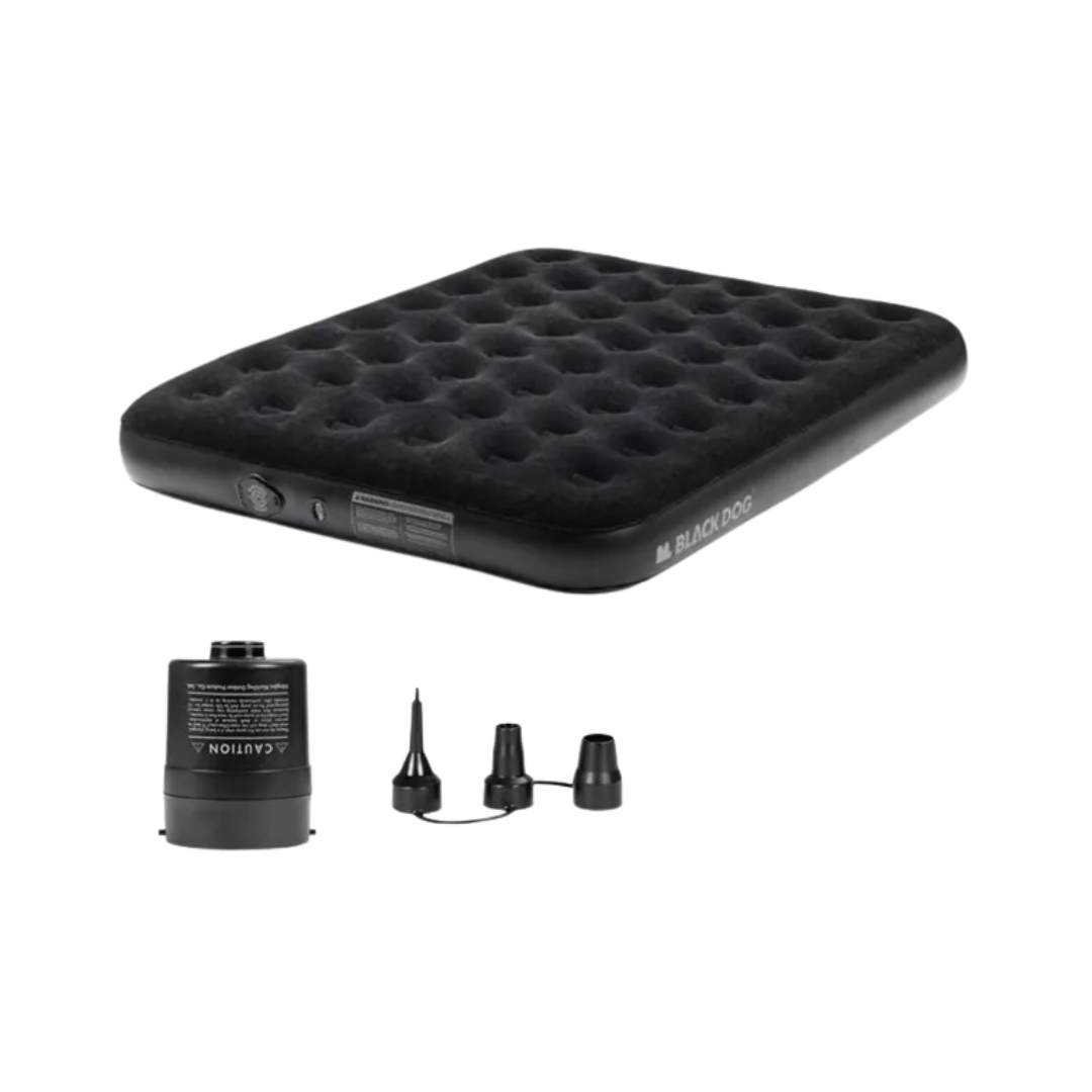 BLACKDOG Double Mattress Air Bed Built-in Air Pump